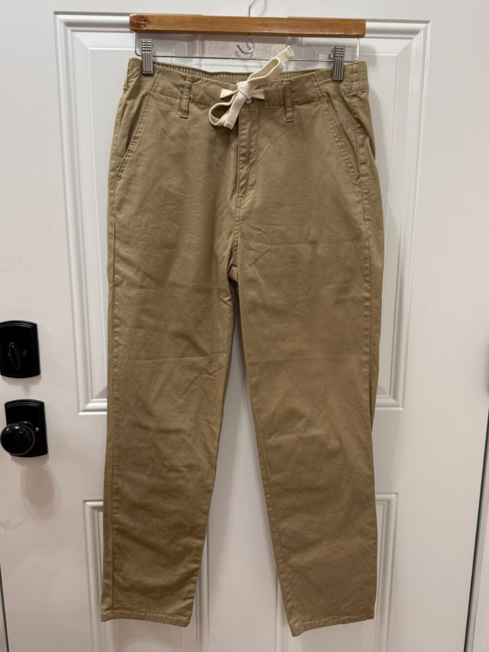 Kensie The Girlfriend Khaki Drawstring Pants Size 8 - Picture 2 of 6